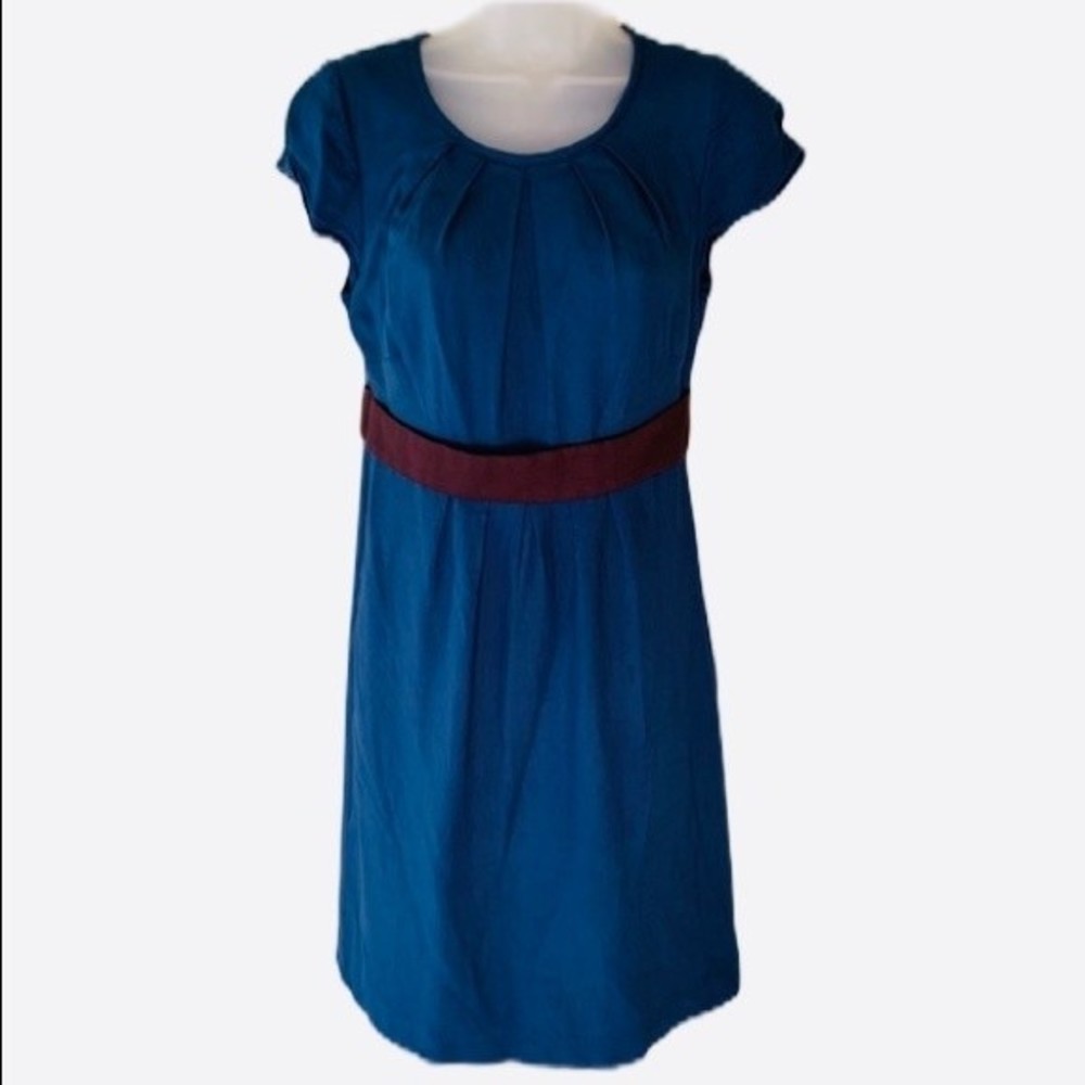 Boden Blue Belted Dress, Size 4R